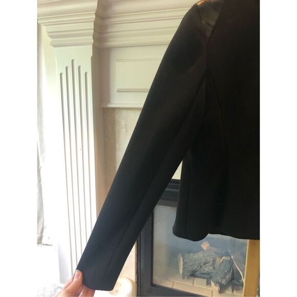 Ann Taylor Women’s Black Zip Up Elegant Jacket Blazer Size Petite S NWT - Picture 3 of 7
